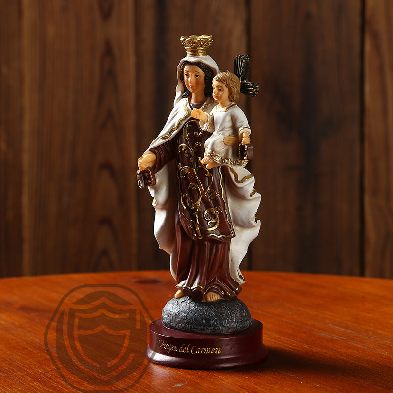 Religious Decoration Of The Virgin Mary Holding The Son
