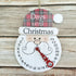 Christmas Snowman Countdown Wooden Calendar Pendant