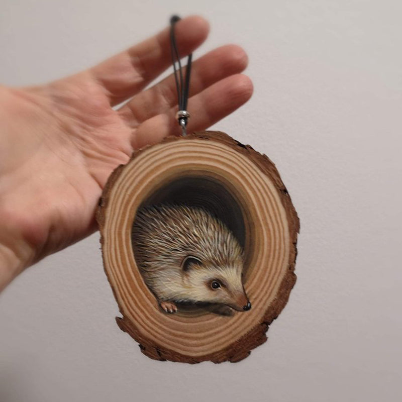 Wooden Slice Animals Hanging Ornament