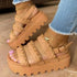 Shoes Women Comfotable Fashion Chain Adjusting Buckle Thick Bottom Sandals