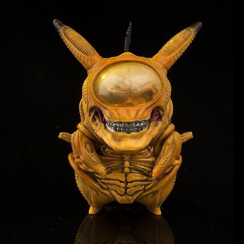 Halloween Alien Invasion-Alien Pikachu, Bulbasaur Statue