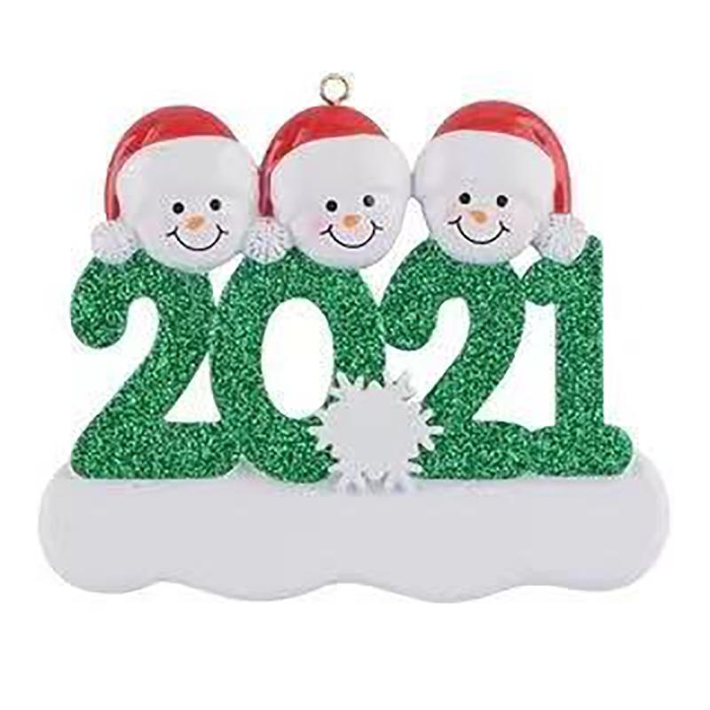 Family Christmas Tree Pendant Home Paty Decoration Reindeer