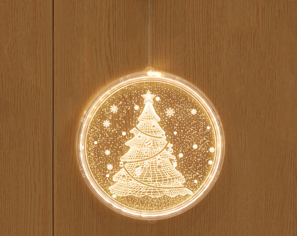 Christmas New Snowflake Elk Acrylic Hanging Lamp