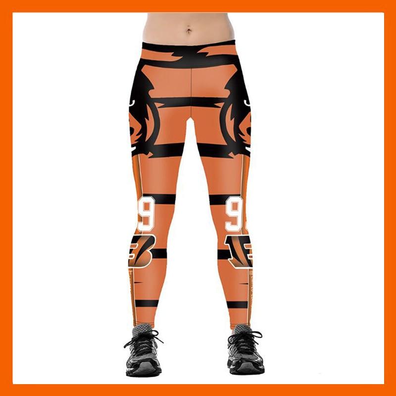 Cicinnati Bengals 3D Print YOGA Gym Sports Leggings High Waist Fitness Pant Workout Trousers