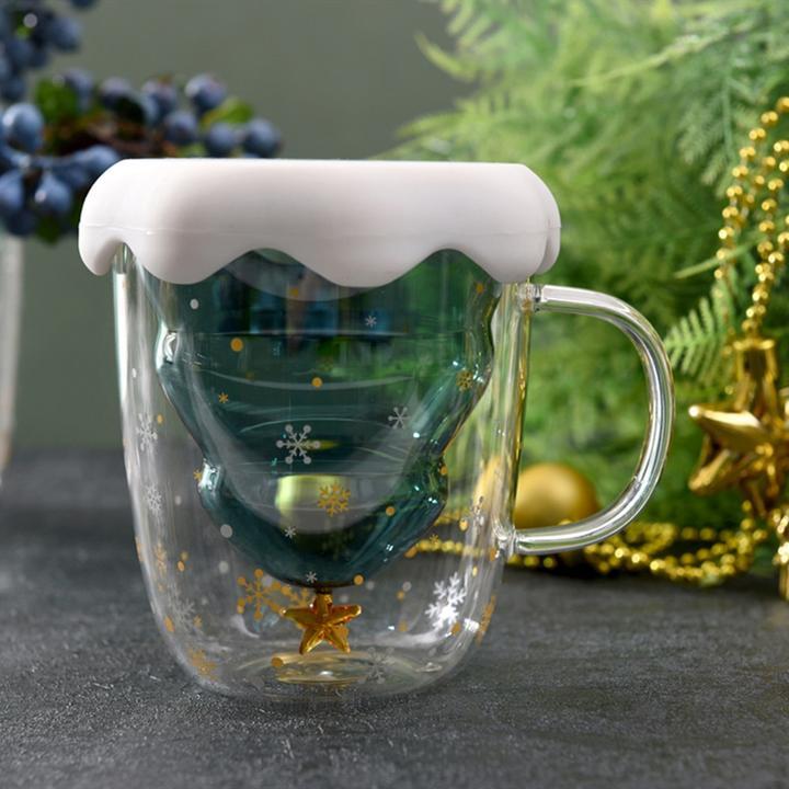 🎄 Christmas Special - Christmas Tree Glass Coffee Cup